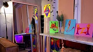 girl in beautiful lingerie cums