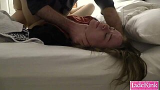Submissive slut hardcore fucking and rough backhand face slapping