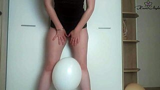 Hottie with big ass intensely masturbates pussy with sex toys to orgasm on birthday