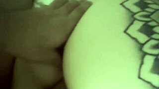 intimate amateur couple fingers ass and has romantic sex with cum inside