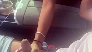 playing with that big dick in the car 😏