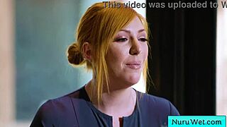 Sexy big tit blonde masseuse explains her client what a nuru massage is - lauren phillips david lee