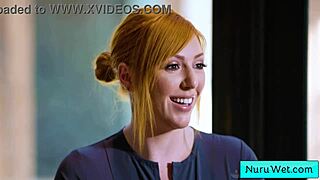 Sexy big tit blonde masseuse explains her client what a nuru massage is - lauren phillips david lee