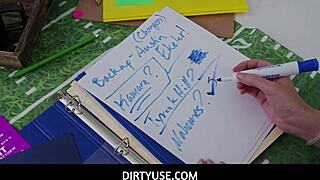 Girlfriend Doesn't Care Who's Fucking Her While Working!