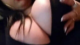 Milf lesbian grips big tits