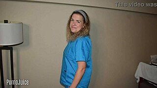 young babe's kitchen mouth fuck turns messy