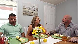 Stepmom Helps Stepson While Stepdad Talks on Phone