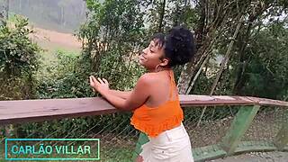 A pretinha gostosa sucks big cock deep and submissive