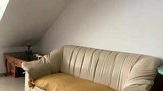 Latina Brunette Fucks Passionately On Sofa With Strapon Dildo