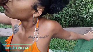 A pretinha gostosa sucks big cock deep and submissive