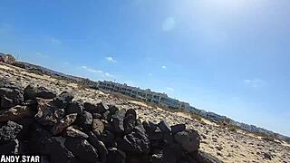 Deutsche Skinny Blondine Auf Fuerteventura Gefickt