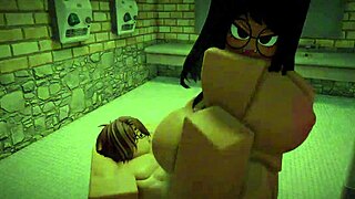 Big-Assed Fan Bent Over for Bathroom Pounding