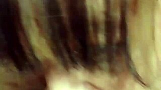 hot wife practices bj and tit play for scene