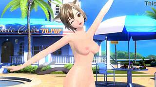 Megurine Luka And Meiko Strip Fully Nude In Summer Idol Project Diva Mod!