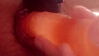 Big Anal Lips Sucked by Vacuum While Jerking Prolapse