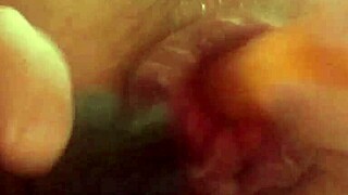 Big Anal Lips Sucked by Vacuum While Jerking Prolapse