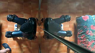 Chair-Tied Woman Endures Face Session