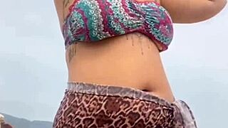 i stayed naked on the beach, the guy got hard, and i grabbed his dick