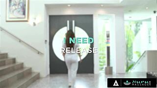 nuru massage - naughty babe nicole doshi knows how to melt away worries with a special massage