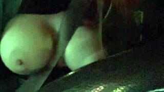 Italian big tits Artemisia Love hot solo car ride showing her big horny boobs