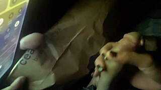 Brazilian Latina Sucks Friend's Huge Cock in Cinema Before Expulsion