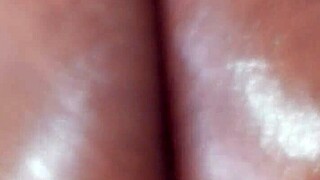 Oil Massage For Big Booty Ebony Wife