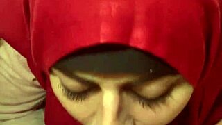 watch as mia niqab, an arab housewife, gives her first facial blowjob in a homemade video
