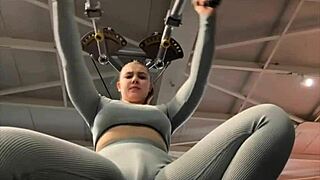 masturbate hard in the gym, teen slut 😏