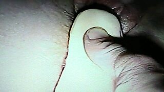 Cum Dripping From Dildo-Fucked Wife's Wet Pussy In Homemade Scene