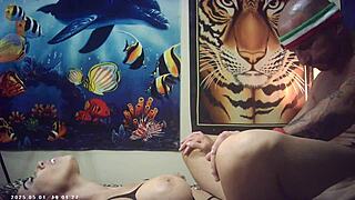 Behind the scenes glasses cam candice cumm feels the italian pound machine sexy sex passion porn