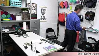 extra small 18+ minxx marley caught shoplifting and now she gets her mini pussy destroyed