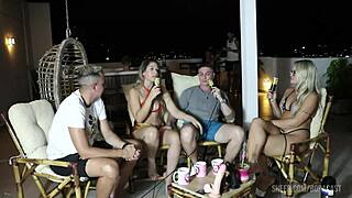 compilation of elo cardone and victor mustang in bora cast with bruna carlos and matheus caetano part 2 on sheer red