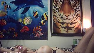 Behind the scenes glasses cam candice cumm feels the italian pound machine sexy sex passion porn