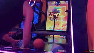 Win the Game for Awesome Footjob Sex Creampie