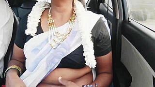 Indian bhabi dirty talks during long drive fuck