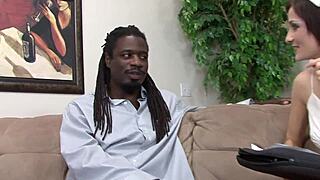 Petra sucks and fucks big black cock