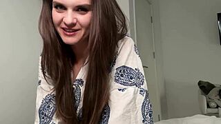 Stepson Discovers Stepmother With Natural Tits In Bedroom