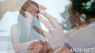 hot brunette girlie debra c bangs well