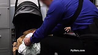 Caught busty hottie fucking with stolen sex toys in the office?