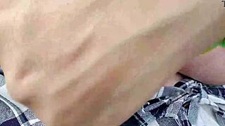 I'm feeling so excited masturbating out here in the open