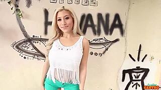 angelina castro slides her long strap-on deep into submissive cristi ann