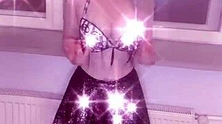 belly dancer goddess with long nails in fetish music video