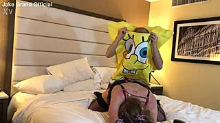 I fuck a hot milf trans woman as Spongebob