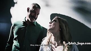 Tiny 18yo step family birthday threesome