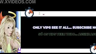 hot shemale vanessa rafaella gets her big dick hard for deep throat and cumshot action