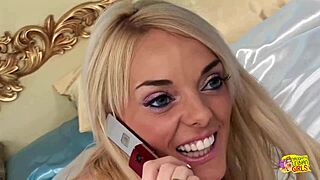 Horny Blonde Licks Big Tits And Shaved Pussy Of Slutty Friend!