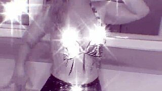 belly dancer goddess with long nails in fetish music video
