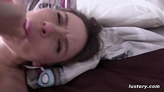 Hot Babe Works Clit with Dildo While Fucked