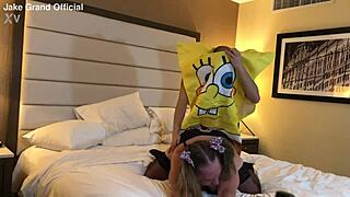 I fuck a hot milf trans woman as Spongebob