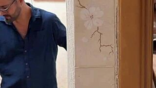 Happy Cuckold Watches Humiliating Blowjob